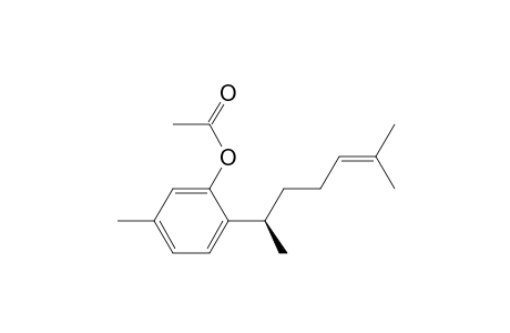 Phenol, 2-(1,5-dimethyl-4-hexenyl)-5-methyl-, acetate, (R)-