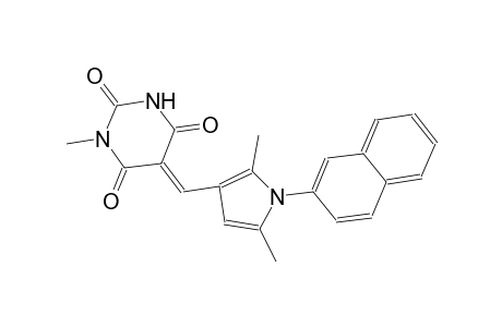 (5E)-5-{[2,5-dimethyl-1-(2-naphthyl)-1H-pyrrol-3-yl]methylene}-1-methyl-2,4,6(1H,3H,5H)-pyrimidinetrione