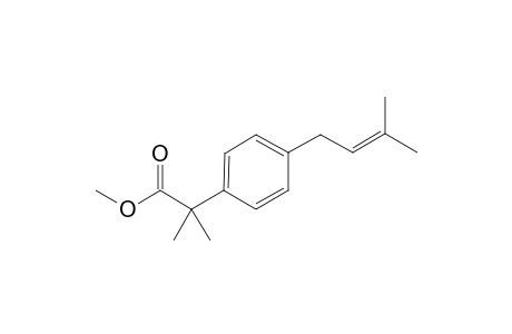 Methyl 2-methyl-2-{4-(3-methyl-2-butenyl)phenyl}propanoate