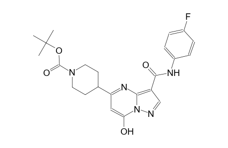 1-piperidinecarboxylic acid, 4-[3-[[(4-fluorophenyl)amino]carbonyl]-7-hydroxypyrazolo[1,5-a]pyrimidin-5-yl]-, 1,1-