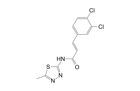 (2E)-3-(3,4-dichlorophenyl)-N-(5-methyl-1,3,4-thiadiazol-2-yl)-2-propenamide