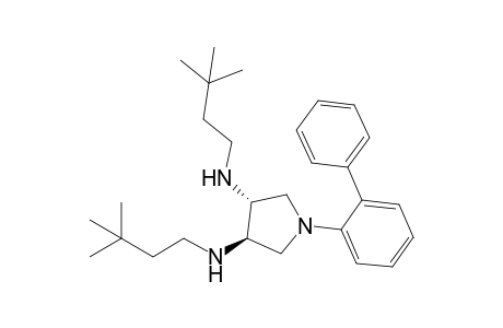 (3R,4R)-3,4-Bis(3,3-dimethylbutylamino)-1-[1,1'-biphenyl-2-yl]pyrrolidine
