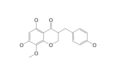 5,7-dihydroxy-3-(4-hydroxybenzyl)-8-methoxy-chroman-4-one