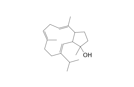 (4E,7E,1E)-11-isopropyl-1,4,8-trimethyl-1,2,3,3a,6,9,10,12a-octahydrocyclopentacycloundecen-1-ol