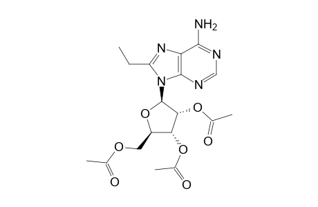 2',3',5'-Tris-(O-acetyl)-8-ethyladenosine