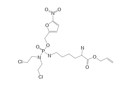 (5-NITRO-2-FURYL)-METHYL-N(EPSILON)-(O-ALLYLLYSYL)-N,N-BIS-(2-CHLOROETHYL)-PHOSPHORODIAMIDATE