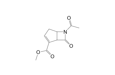 Methyl-6-acetyl-7-oxo-6-azabicyclo[3.2.0]hept-2-en-2-carboxylate