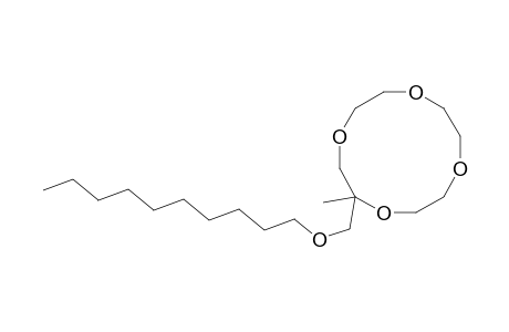 2-[(decycloxy)methyl]-2-methyl-1,4,7,10-tetraoxacyclododecane