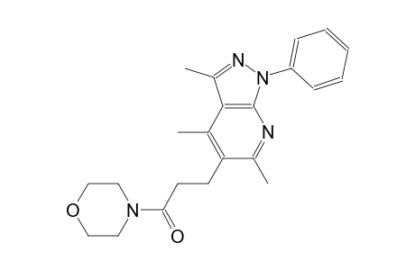 1H-pyrazolo[3,4-b]pyridine, 3,4,6-trimethyl-5-[3-(4-morpholinyl)-3-oxopropyl]-1-phenyl-