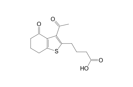 Butanoic acid, 4-(4,5,6,7-tetrahydro-3-acetyl-4-oxo-2-benzothiophenyl)-
