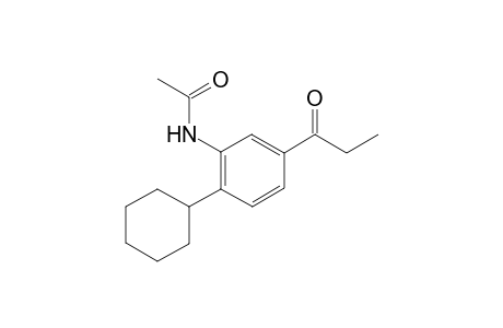 1-(3-N-Acetylamido-4-cyclohexylphenyl)-1-propanone