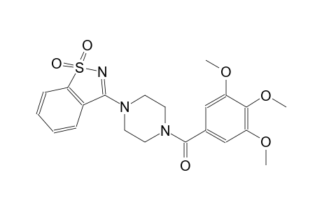 1,2-benzisothiazole, 3-[4-(3,4,5-trimethoxybenzoyl)-1-piperazinyl]-, 1,1-dioxide