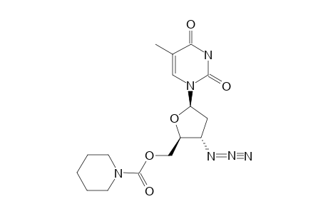 3'-AZIDO-3'-DEOXYTHYIMIDIN-5'-YL-N-(PIPERIDINE)-CARBAMATE;AZT-PY