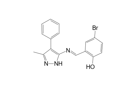 Phenol, 4-bromo-3-(3-methyl-4-phenyl-5-pyrazolyliminomethyl)-