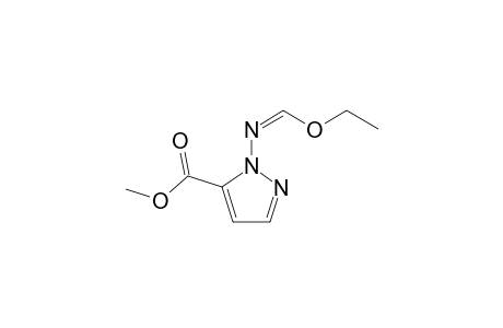 Methyl 1-[(ethoxymethylene)amino]-1,2-pyrazole-5-carboxylate