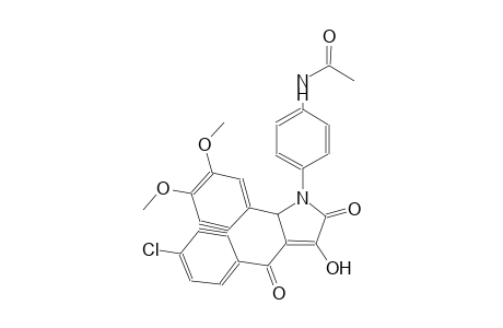 N-{4-[3-(4-chlorobenzoyl)-2-(3,4-dimethoxyphenyl)-4-hydroxy-5-oxo-2,5-dihydro-1H-pyrrol-1-yl]phenyl}acetamide