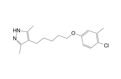 4-[5-(4-chloro-3-methylphenoxy)pentyl]-3,5-dimethyl-1H-pyrazole
