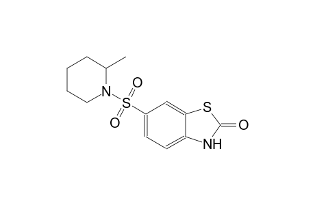 6-[(2-methyl-1-piperidinyl)sulfonyl]-1,3-benzothiazol-2(3H)-one