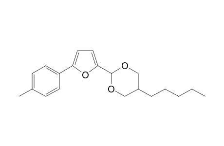 2-[5-(4-methylphenyl)-2-furanyl]-5-pentyl-1,3-dioxane