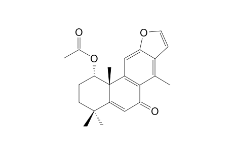 CAESALPIN_D;1-ALPHA-ACETOXY-7-OXO-14-METHYLVOUCAPANE-5-(6),8-(14),9-(11)-DIENE
