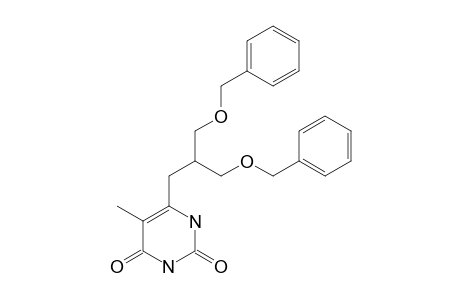 6-[(3-BENZYLOXY-2-BENZYLOXYMETHYL)-PROPYL]-5-METHYLPYRIMIDIN-2,4-DIONE