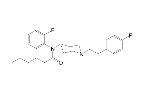 N-(2-Fluorophenyl)-N-(1-[2-(4-fluorophenyl)ethyl]piperidin-4-yl)hexanamide