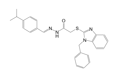 acetic acid, [[1-(phenylmethyl)-1H-benzimidazol-2-yl]thio]-, 2-[(E)-[4-(1-methylethyl)phenyl]methylidene]hydrazide