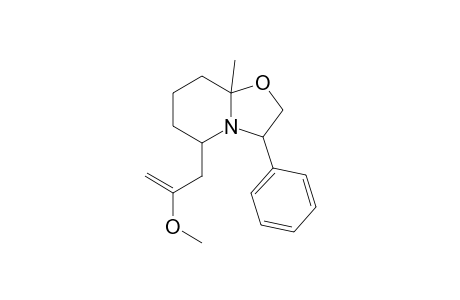 Hexahydro-5-(2-methoxyprop-2-enyl)-8a-methyl-3-phenyl-5H-oxazolo[3,2-a]pyridine