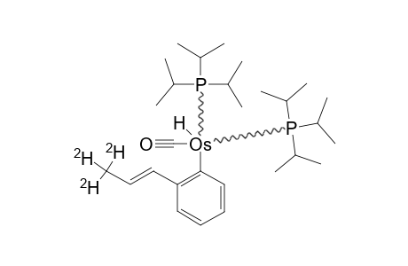 OSH[C6H4-2-(E-CH=CHCD3)](CO)(P-ISO-PR3)2