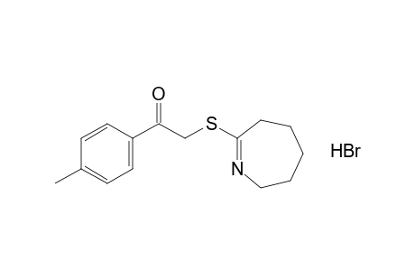 7-[(p-methylphenacyl)thio]-3,4,5,6-tetrahydro-2H-azepine, hydrobromide