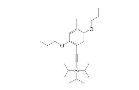 1-Iodo-2,5-dipropoxy-4-[(triisopropyl)ethynyl]benzene