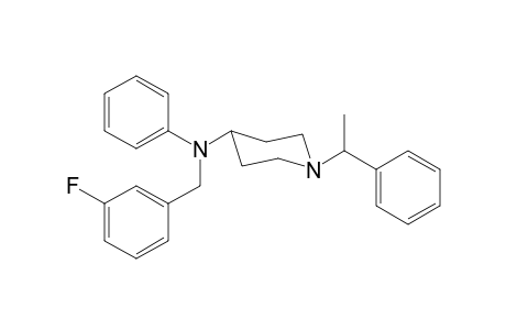 N-(3-Fluorobenzyl)-N-phenyl-1-(1-phenylethyl)piperidin-4-amine