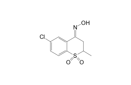 (NE)-N-(6-chloro-2-methyl-1,1-dioxo-2,3-dihydrothiochromen-4-ylidene)hydroxylamine