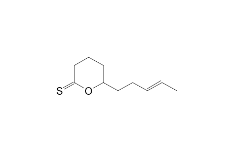 (E)-6-(pent-3-enyl)-tetrahydropyran-2-thione