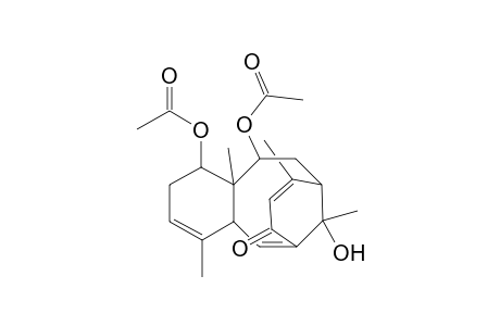 13-Hydroxy-1,2,4a,7,10,11,12,12a-octahydro-4,9,12a,13-tetramethyl-7-oxo-6,10-methanobenzocyclodecen-1,12-diyl diacetate