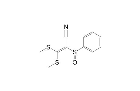3,3-bis(Methylthio)-2-(phenylsulfinyl)acrylonitrile