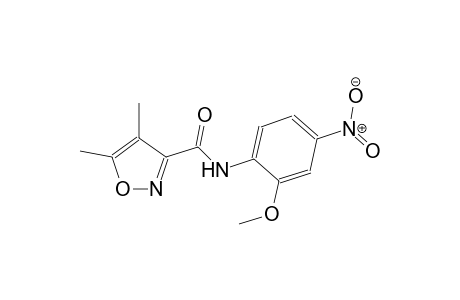 N-(2-methoxy-4-nitrophenyl)-4,5-dimethyl-3-isoxazolecarboxamide