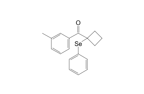 (m-Tolyl)(1-(phenylselanyl)cyclobutyl)methanone