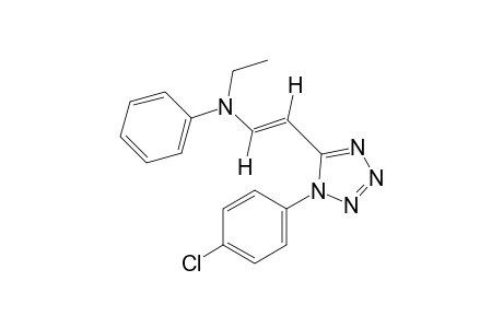 trans-1-(p-chlorophenyl)-5-[2-(N-ethylanilino)vinyl]-1H-tetrazole