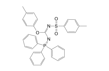 4-Methylphenyl-N-(p-methylphenyl)sulfonyl]-N-(triphenylphosphoranylidene) imidocarbamate