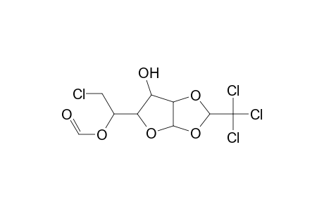 alpha-D-GALACTOFURANOSE, 6-CHLORO-6-DEOXY-5-O-FORMYL-1,2-O-TRICHLOROETHYLIDENE-