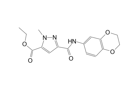 ethyl 3-[(2,3-dihydro-1,4-benzodioxin-6-ylamino)carbonyl]-1-methyl-1H-pyrazole-5-carboxylate