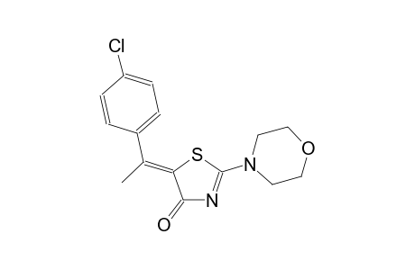 (5Z)-5-[1-(4-chlorophenyl)ethylidene]-2-(4-morpholinyl)-1,3-thiazol-4(5H)-one
