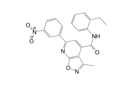 isoxazolo[5,4-b]pyridine-4-carboxamide, N-(2-ethylphenyl)-3-methyl-6-(3-nitrophenyl)-