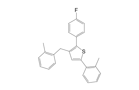 2-(4-Fluorophenyl)-3-(2-methylbenzyl)-5-(o-tolyl)thiophene