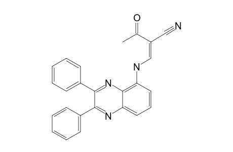 2-[(2,3-DIPHENYLQUINOXALIN-5-YLAMINO)-METHYLENE]-3-OXOBUTANENITRILE;MINOR_ISOMER