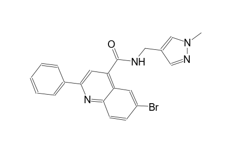 6-bromo-N-[(1-methyl-1H-pyrazol-4-yl)methyl]-2-phenyl-4-quinolinecarboxamide