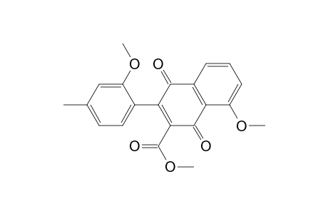 Methyl 3-(2-Methoxy-4-methylphenyl)-8-methoxy-1,4-naphthoquinone-2-carboxylate