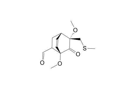 (1.beta.,4.beta.,8S*)-1,8-Dimethoxy-8-(methylthiomethyl)-7-oxobicyclo[2.2.2]oct-5-en-2-carbaldehyde
