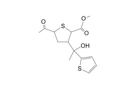Methyl 3-[1'-(2''-thienyl)-1'-hydroxyethyl]-5-acetyl-tetrahydrothiophene-2-carboxylate